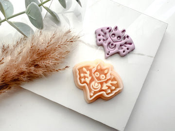 Halloween Boho Bat Shaped Polymer Clay Cutter • Clay Cutter